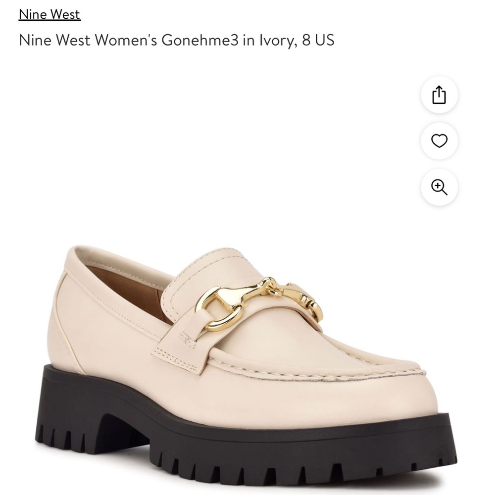 Nine West Women's Gonehme in cream/ Ivory, 8